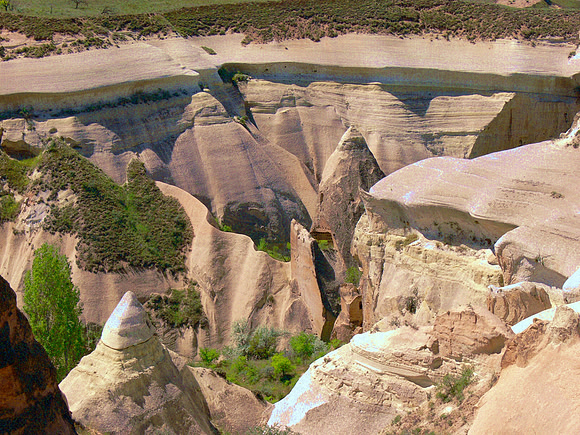 Cappadocia area in Turkey