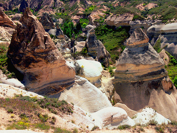 Cappadocia area in Turkey