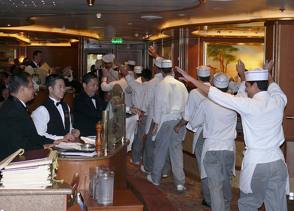 Scene on cruise ship.