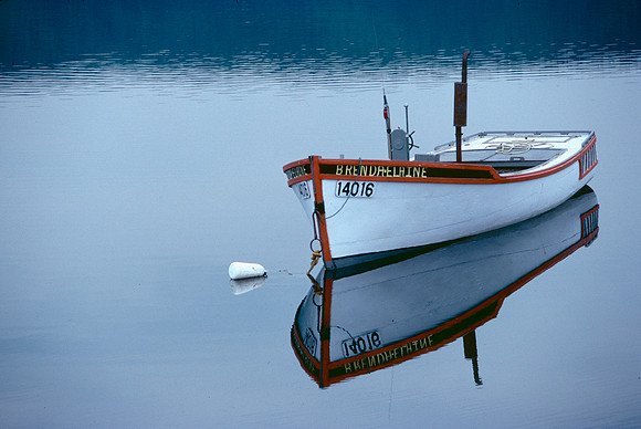Boat in Meat Cove, Nova Scotia.