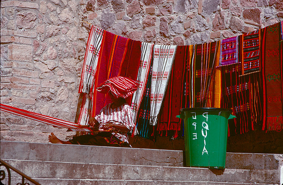 Mexican weaver in Puerto Vallarta.