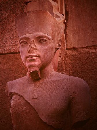 Ancient statute at Luxor.