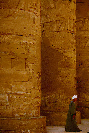 Columns in the Karnak Temple
