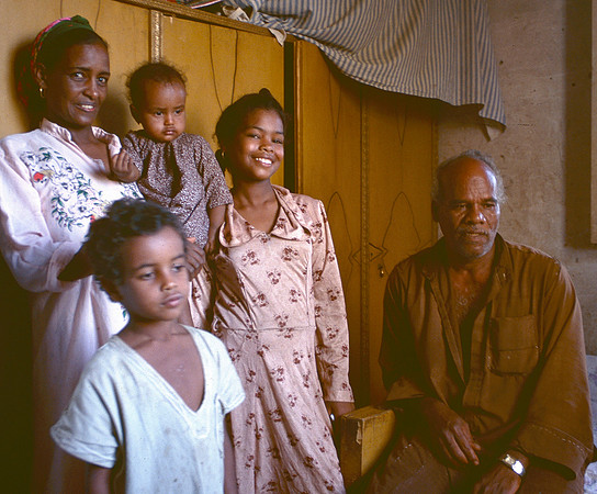 Nubian family near Aswan Egypt