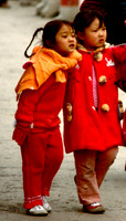 Two Young girls in Yangshuo, China