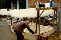Noodle maker in Yangshuo, China