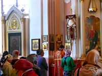 Interior of Chesma Church, St. Petersburg, Russia