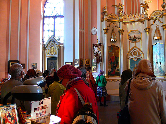 Interior of Chesma Church, St. Petersburg, Russia