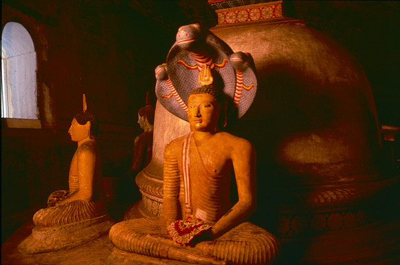 Dambulla Cave Temple, in Sigiriya, Sri Lanka