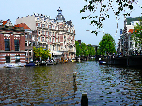 The Famous canals of Amsterdam.