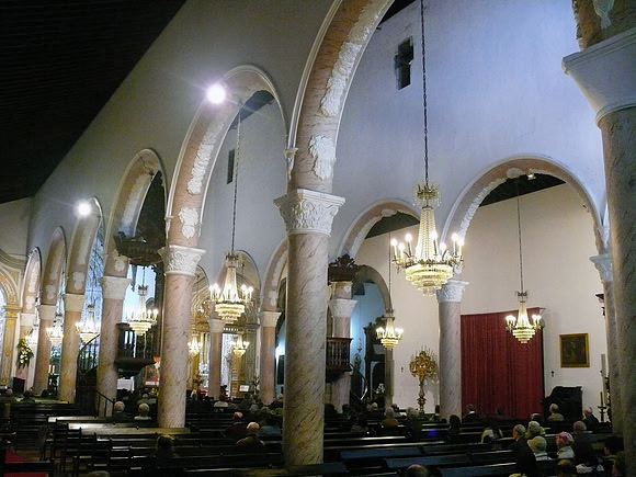 Interior of Sao Sebastiao Church, Ponta Delgada (Azores)