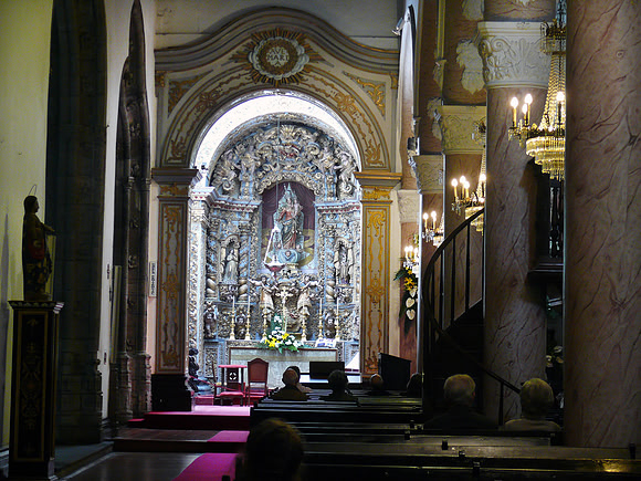 Interior of Sao Sebastiao Church, Ponta Delgada (Azores)