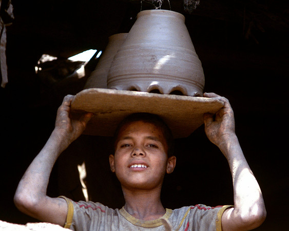 Young potter in Old Cairo