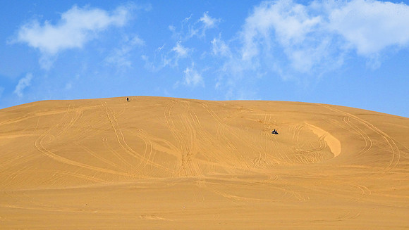 Miles of Dunes run along the coastal desert