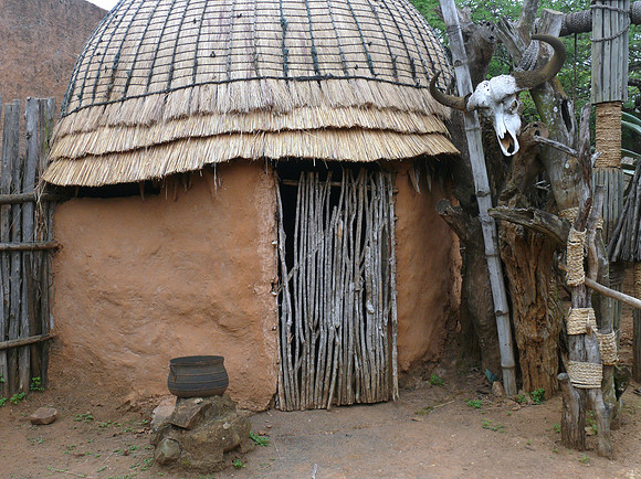 Hut in Zulu village