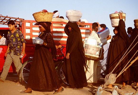 Awaiting the ferry at Luxor, Egypt
