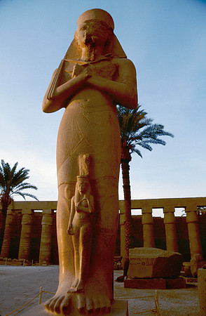 Statute of Ramses at Luxor, Egypt.