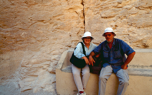 Tourists at the Valley of the Kings
