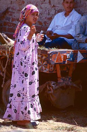 Young girl with bottle.