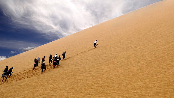 Giant sand dunes of Namibia