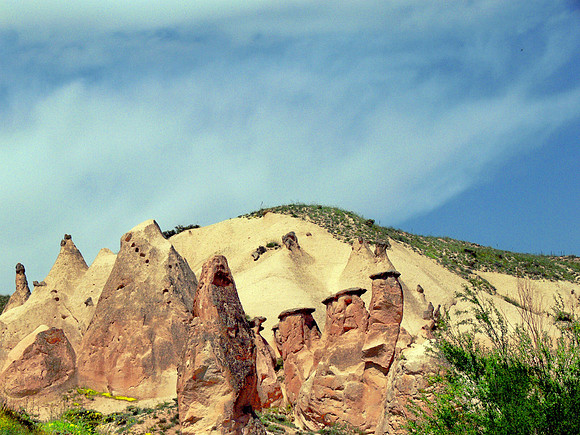 Cappadocia area in Turkey