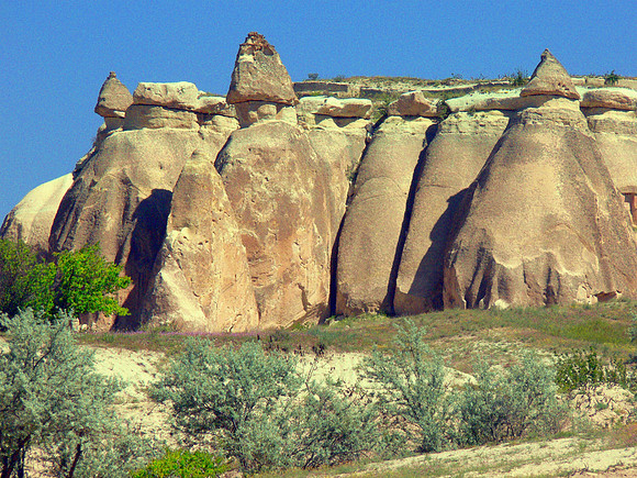 Cappadocia area in Turkey