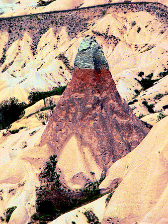 Cappadocia area in Turkey