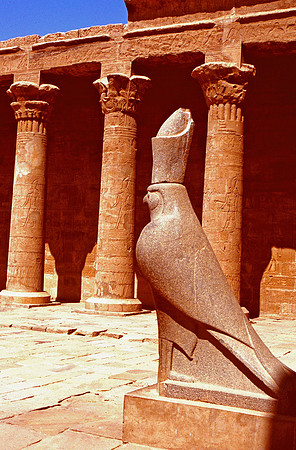 Temple at Edfu , 60 miles south of Luxor.  It was begun on August 23, 237 BCE, by Ptolemy III.
