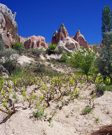 Cappadocia area in Turkey