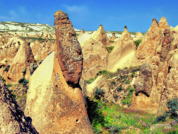 Cappadocia area in Turkey