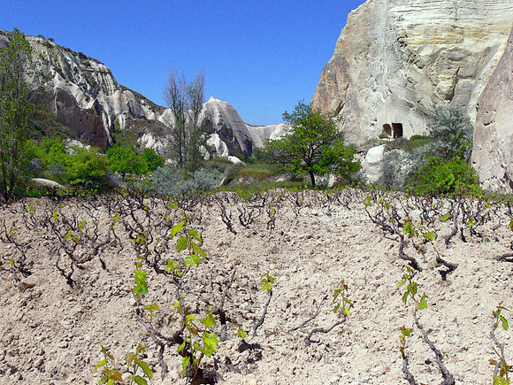 Cappadocia area in Turkey