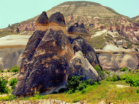 Cappadocia area in Turkey