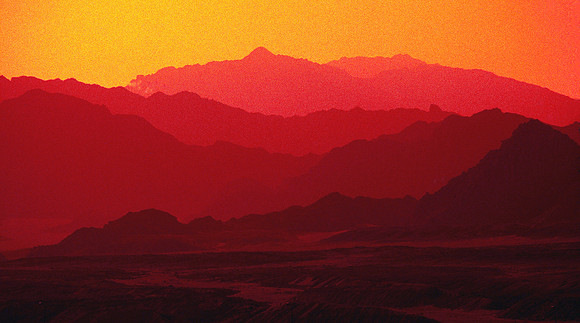 Arid mountains of the Sinai Peninsula.