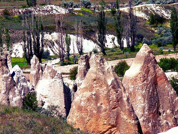 Cappadocia area in Turkey