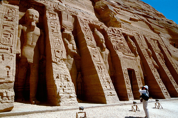 Abu Simbel,  near the Sudanese border in Southern Egypt.l