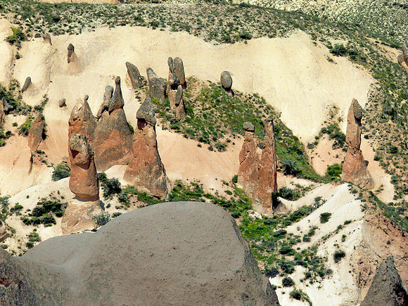 Cappadocia area in Turkey