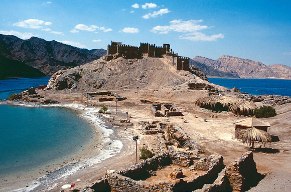 Pharaohs Island Fort near Taba, Egypt