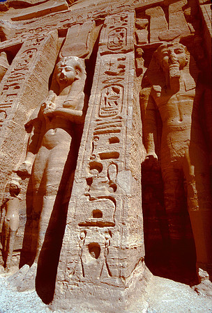 Abu Simbel,  near the Sudanese border in Southern Egypt.l