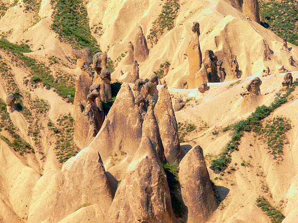 Cappadocia area in Turkey