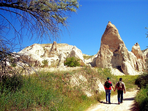 Cappadocia area in Turkey