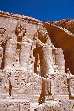 Abu Simbel,  near the Sudanese border in Southern Egypt.l