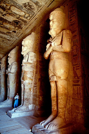 Abu Simbel,  near the Sudanese border in Southern Egypt.l